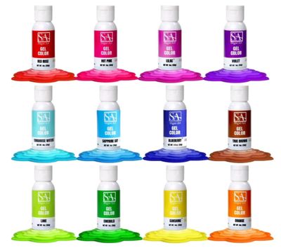 The Sugar Art Gel Color,  (Water-based), 1 fl. oz.