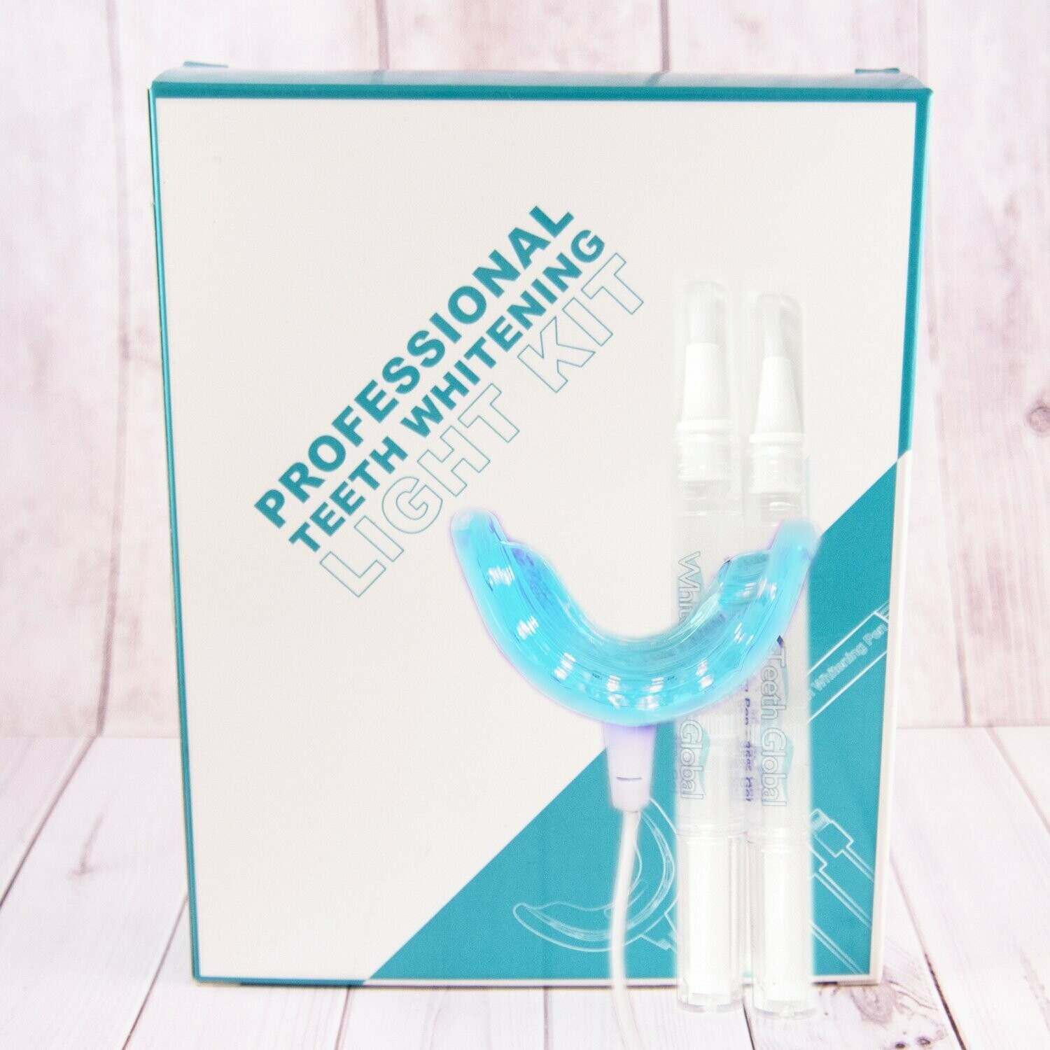 Teeth Whitening 2 Pen Kit 1 Carbamide Peroxide Tooth whitening Gel and 1 Remineralization Gel with iLED light Made in USA
