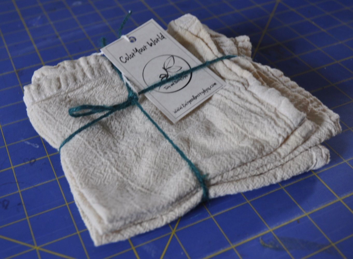 Eco Mordant Natural Cotton Napkins 13"x13"
