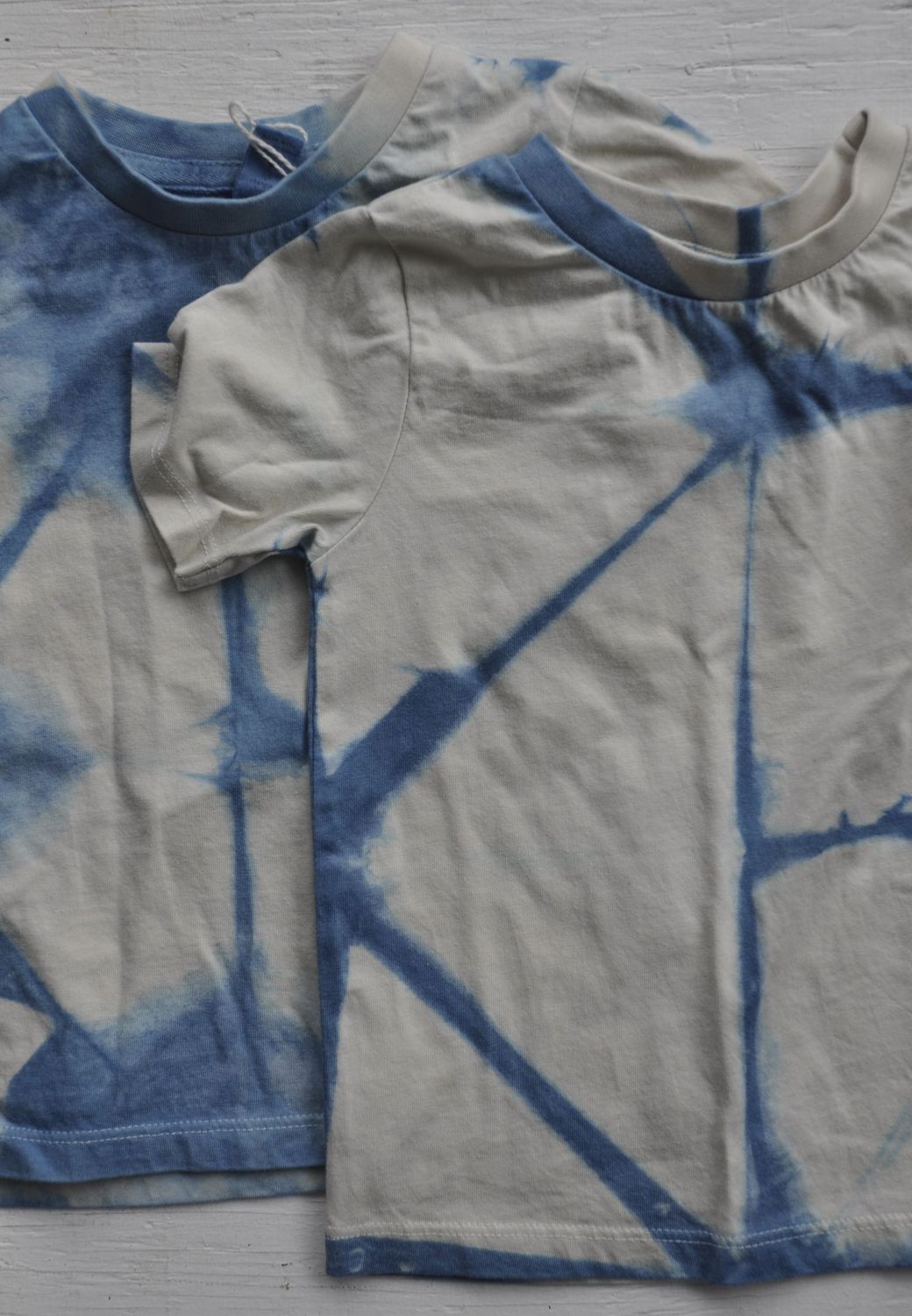 Short Sleeved Indigo Dyed Itajime Shirt