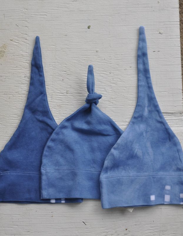 Indigo Dot Hat, medium blue