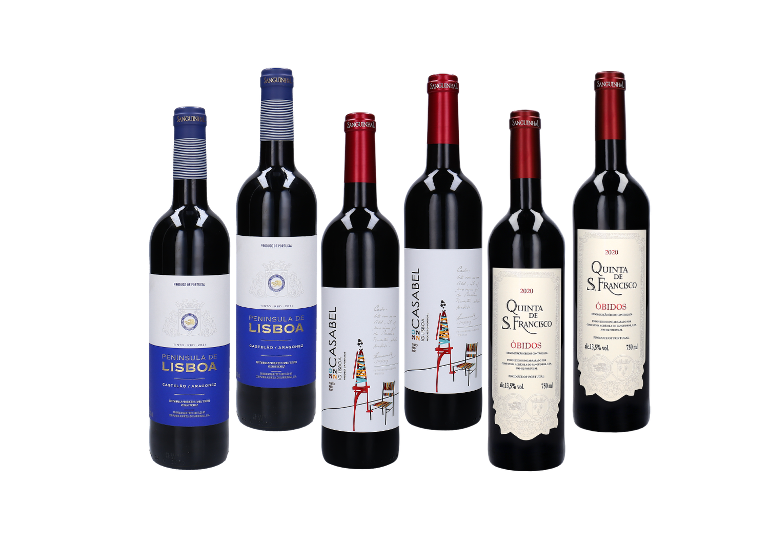 Red Wine Selection From Sanguinhal