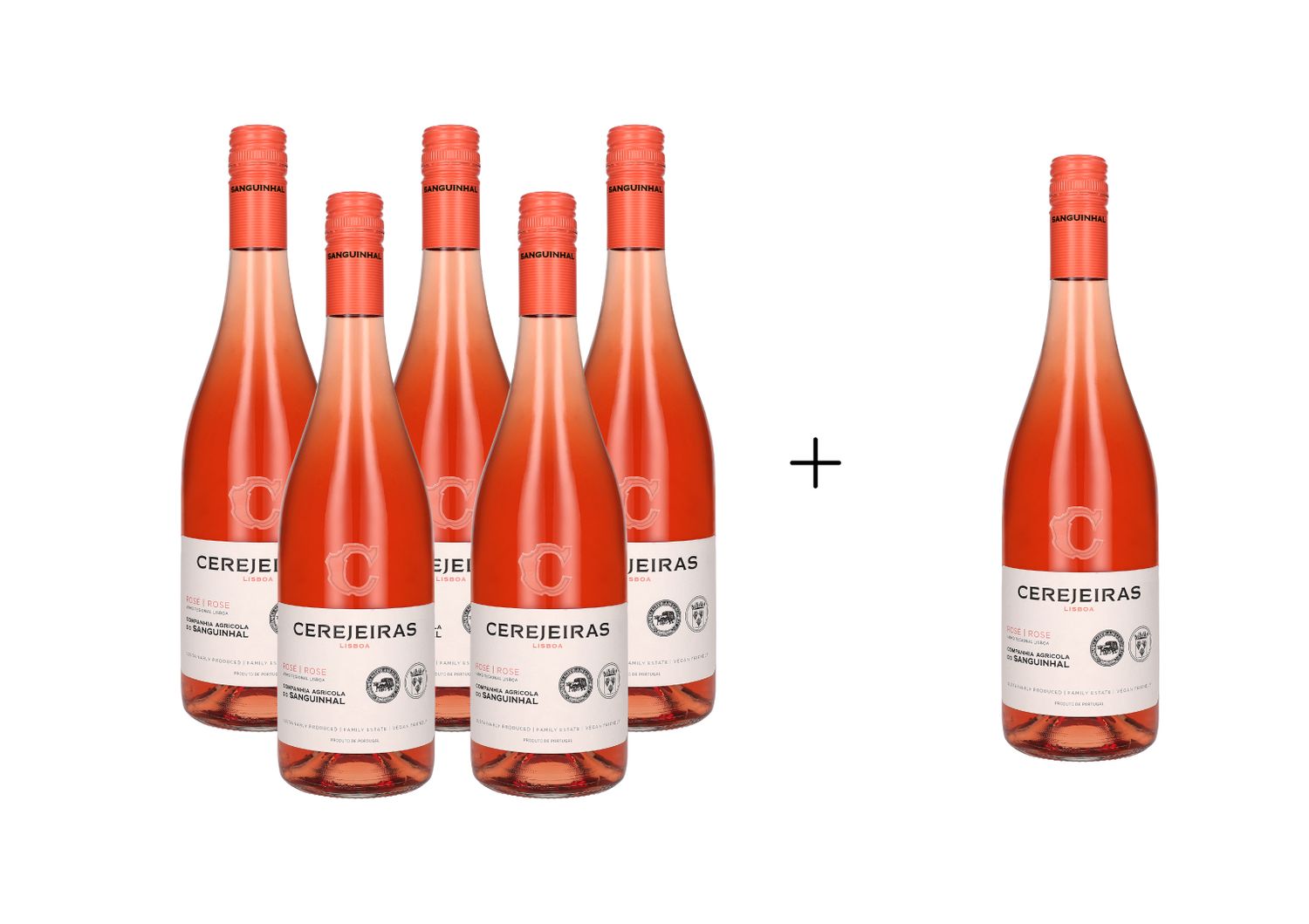 Cerejeiras Lisboa Rose 2024 Cerejeiras Lisboa Rose 2024, Quantity: 5 bottles (750ml) + 1 free of charge