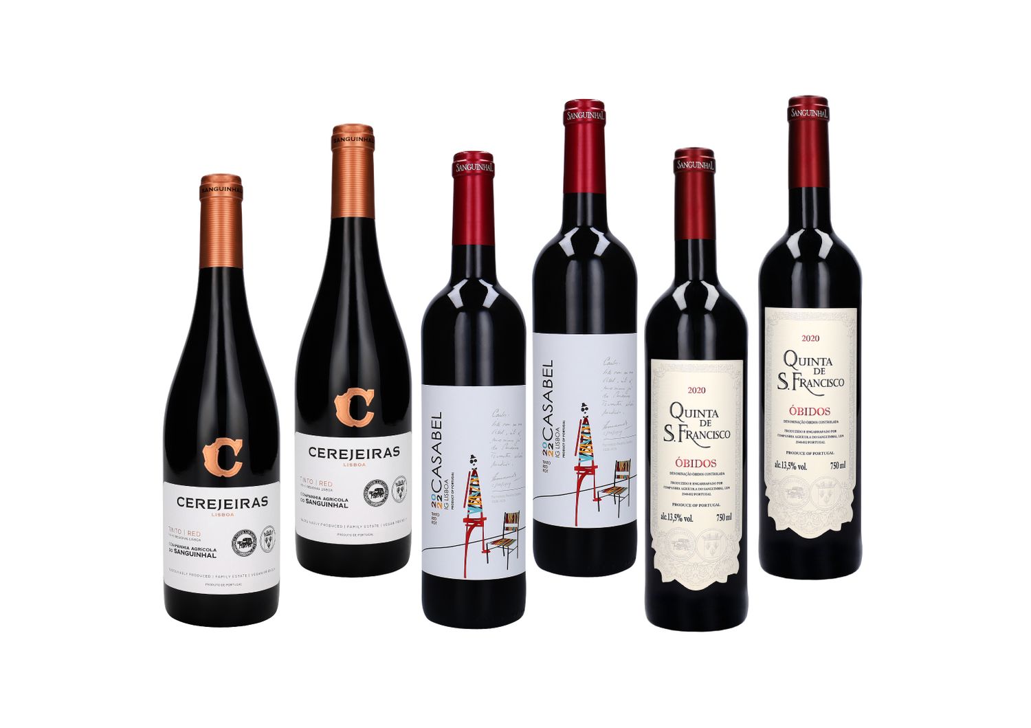 Red Wine Selection From Sanguinhal