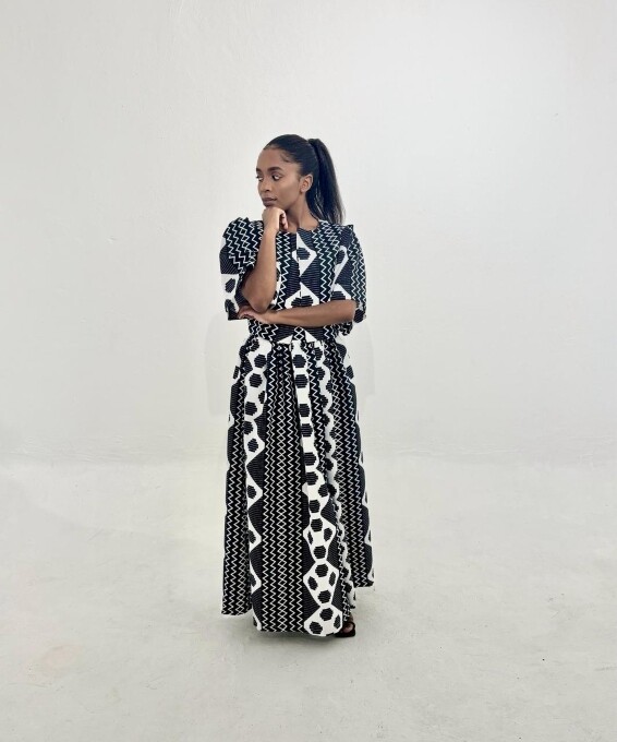 Dazzle in print Maxi skirt