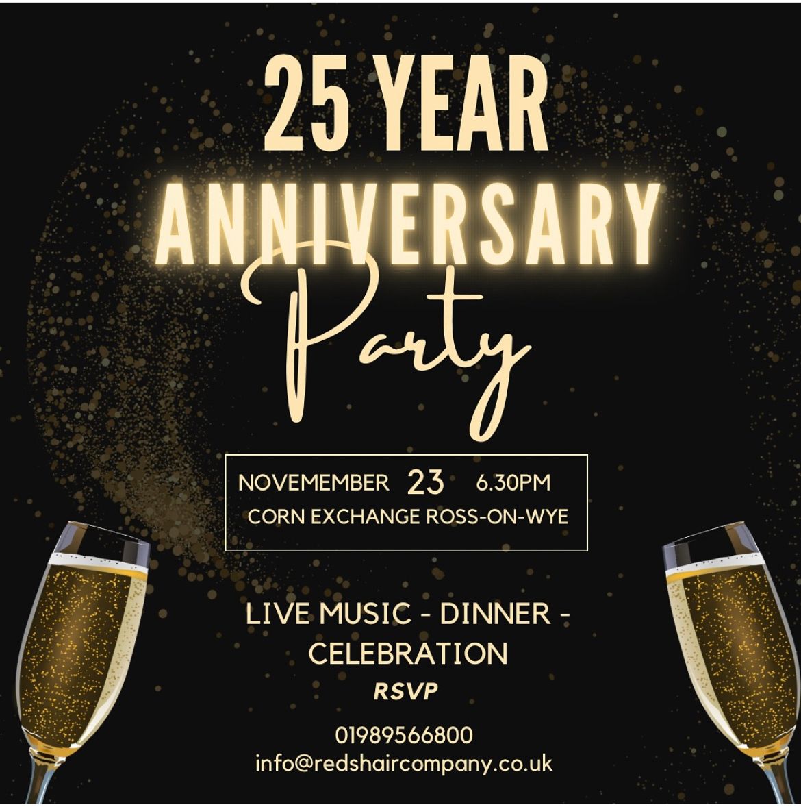 25th Anniversary Party Ticket