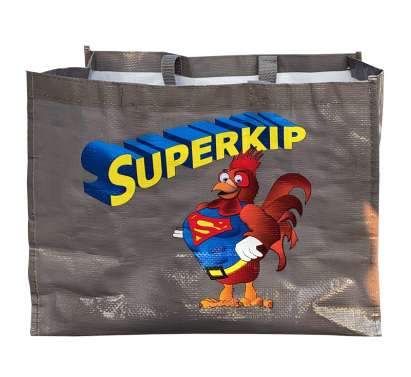 Superkip draagtas