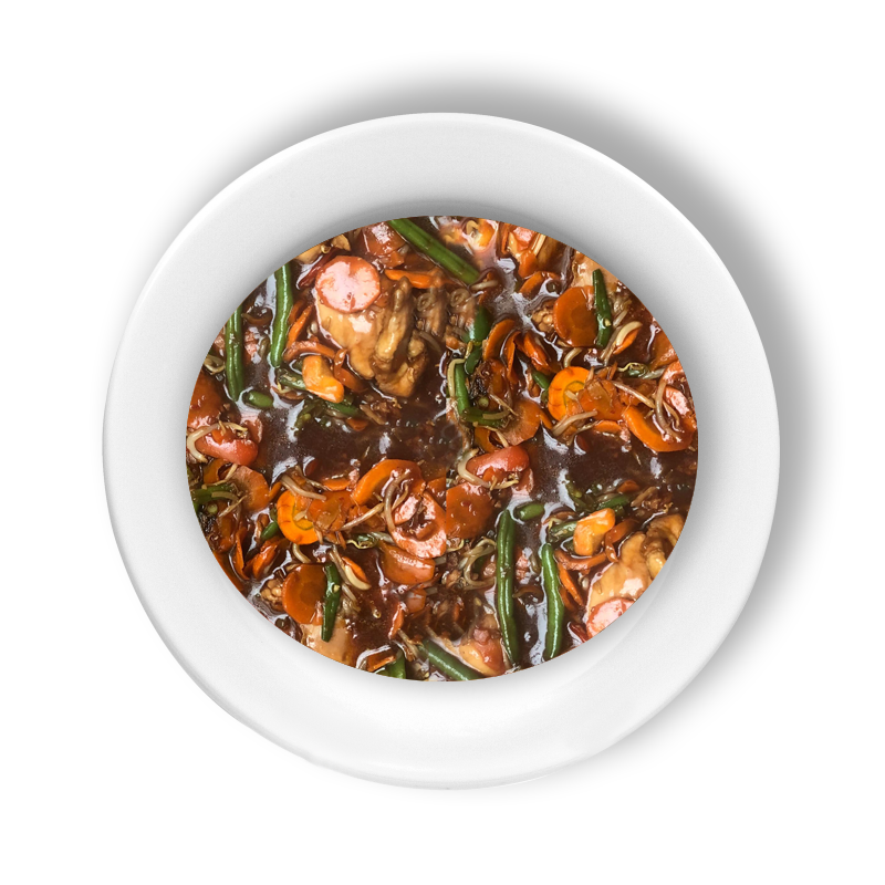 Oosterse kip met wokgroenten (500gr)
