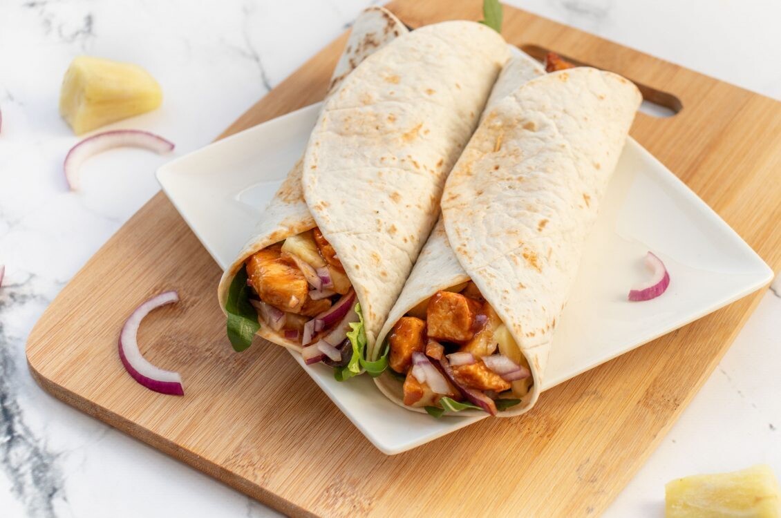 Aziatische chicken wrap