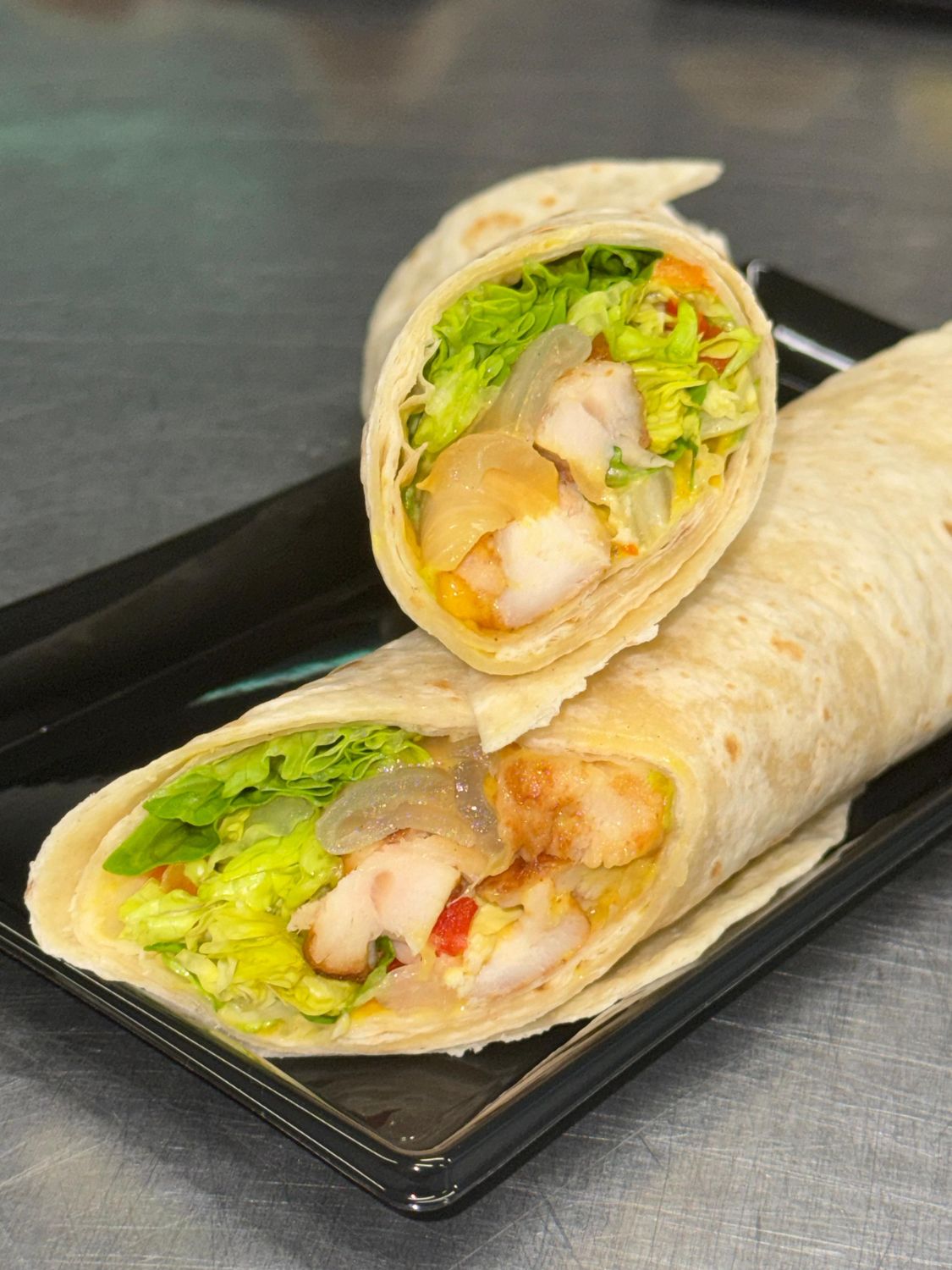 Sweet honey chicken wrap
