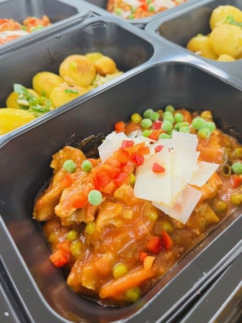 Stoofpotje van kip met krieltjes