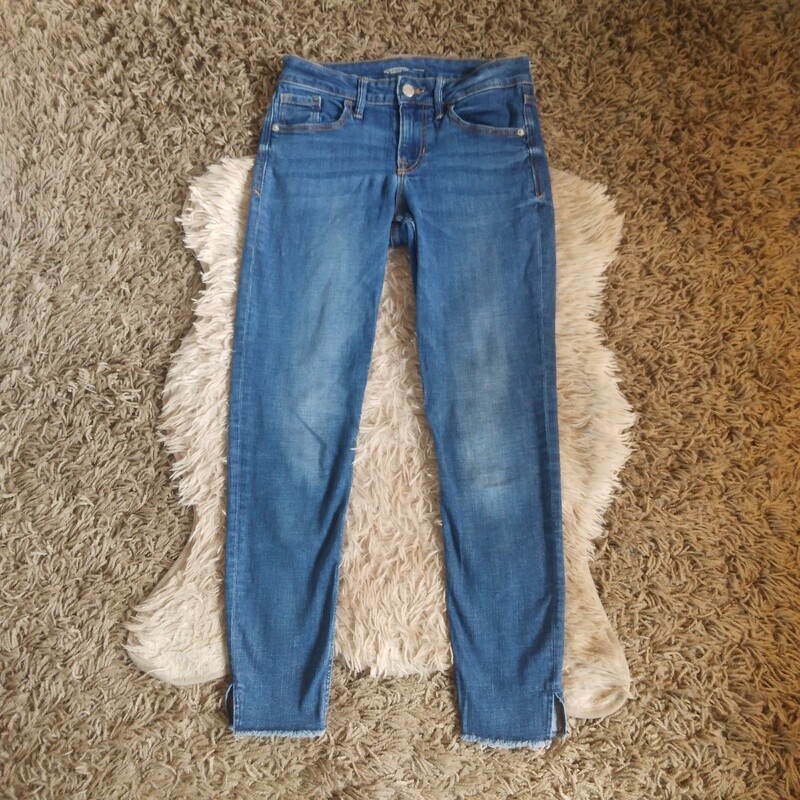 Old Navy Sz 0 Women&#39;s Juniors Rockstar Mid Rise Stretch Skinny Jeans