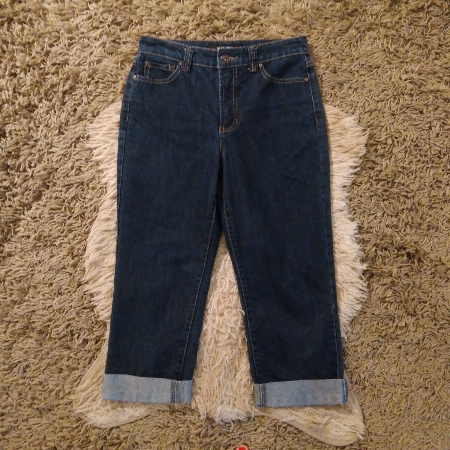 Nine West Sz 6 Women&#39;s Mid Rise Stretch Denim Crop Capris Jeans