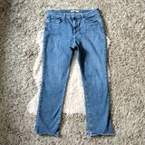 Levi Strauss Sz 14 Women&#39;s Classic Straight Mid-Rise Stretch Jeans