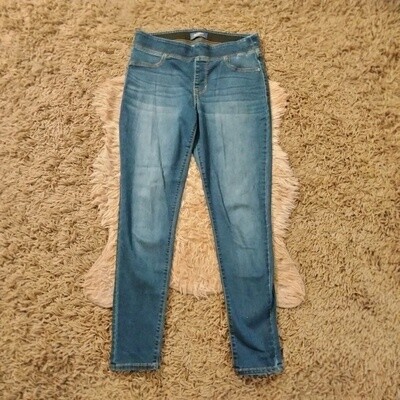 Old Navy Sz 12 Women's Rockstar Mid Rise Pull On Stretch Jeans