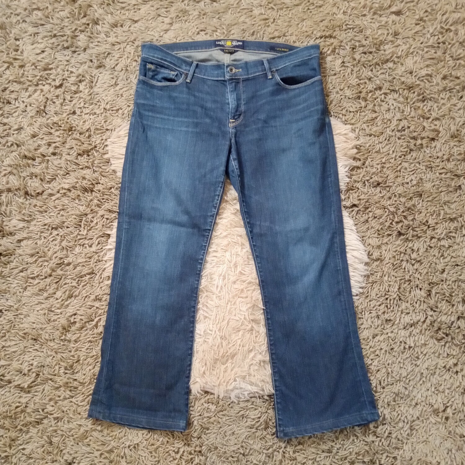 Lucky Brand Sz 14 Women&#39;s Cate Bootcut Stretch Mid Rise Ankle Jeans