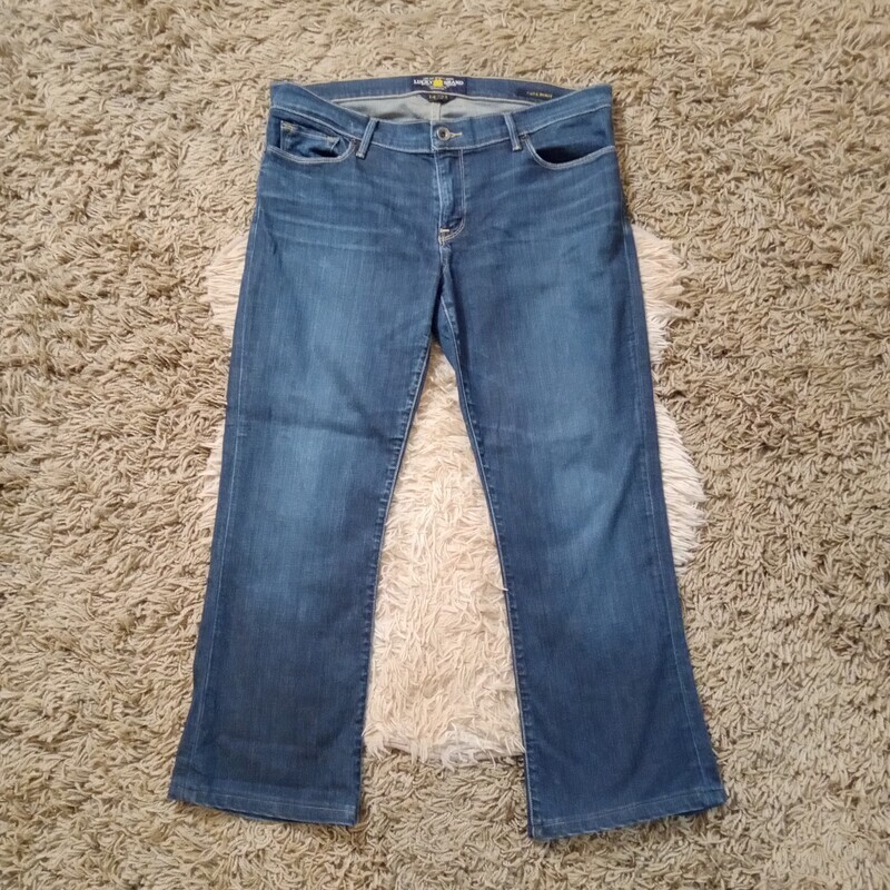 Lucky Brand Sz 14 Women&#39;s Cate Bootcut Stretch Mid Rise Ankle Jeans