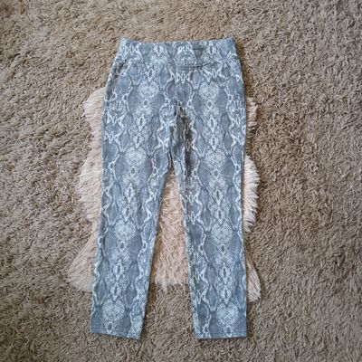 Belle by Kim Gravel Sz 12 Women&#39;s TripleLuxe Twill Snake Print Jeans