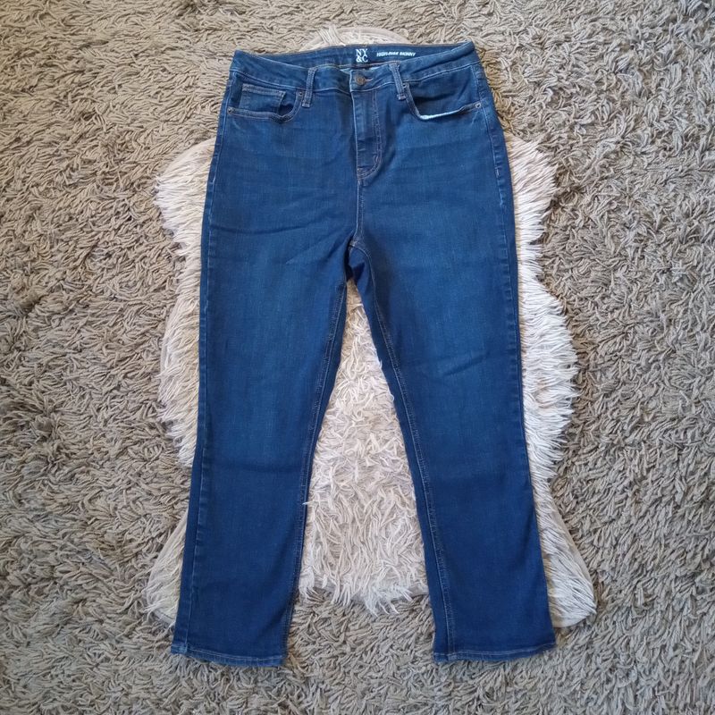 New York &amp; Co. Sz 10 Women&#39;s High Rise Skinny Stretch Cropped Ankle Jeans