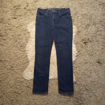 Chico&#39;s Sz 6 Women&#39;s So Slimming Girlfriend Straight Leg Stretch Jeans
