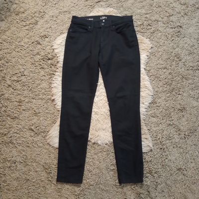 LOFT Sz 6 / 28 Women&#39;s Black Modern Skinny Mid Rise Stretch Jeans