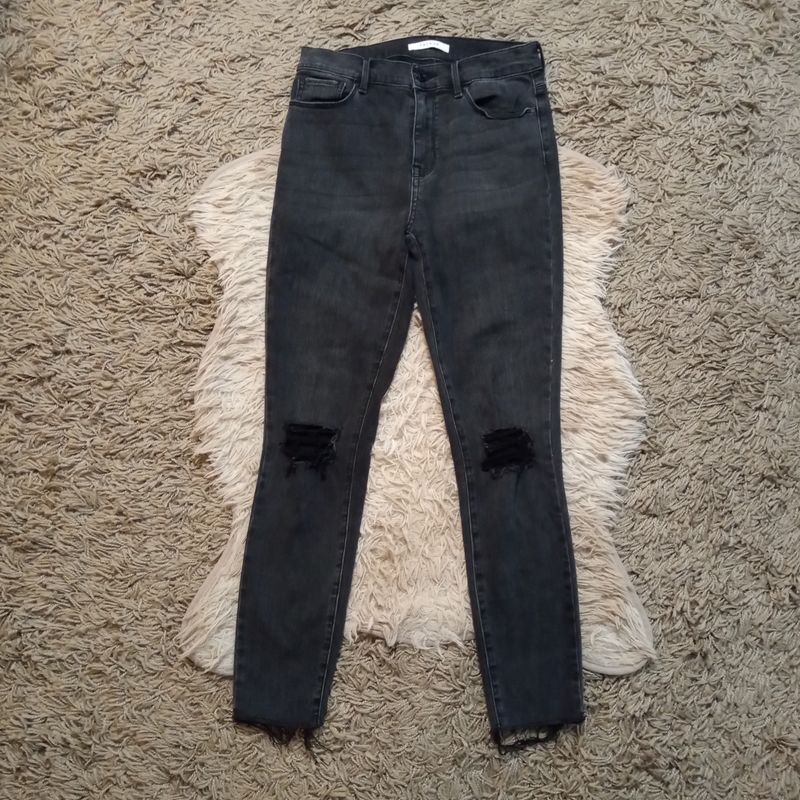 PacSun Sz 4 / 26 Women&#39;s Jrs Black Distressed High Rise Jegging Jeans