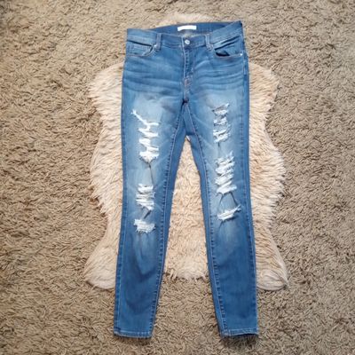 PacSun Sz 4 / 26 Women&#39;s Jrs Distressed Perfect Fit High Rise Jegging Jeans