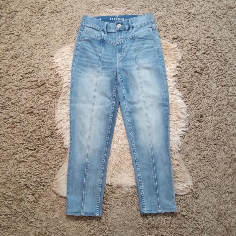 White House Black Market Sz 2 Women&#39;s Tapered Ankle High Rise Curvy Jeans