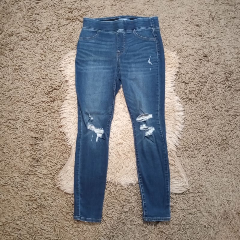 Old Navy Sz 10 Women&#39;s Rockstar Distressed Mid Rise Stretch Jegging Jeans