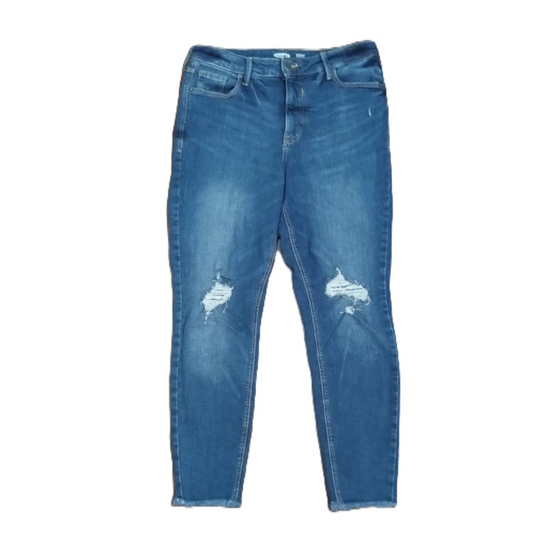 Old Navy Sz 10 Women&#39;s Distressed Rockstar High Rise Cropped Skinny Jeans