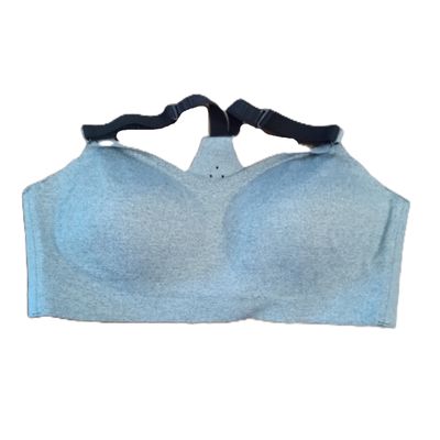 All in Motion Medium Women&#39;s Grey &amp; Black Racerback Lightweight Sports Bra