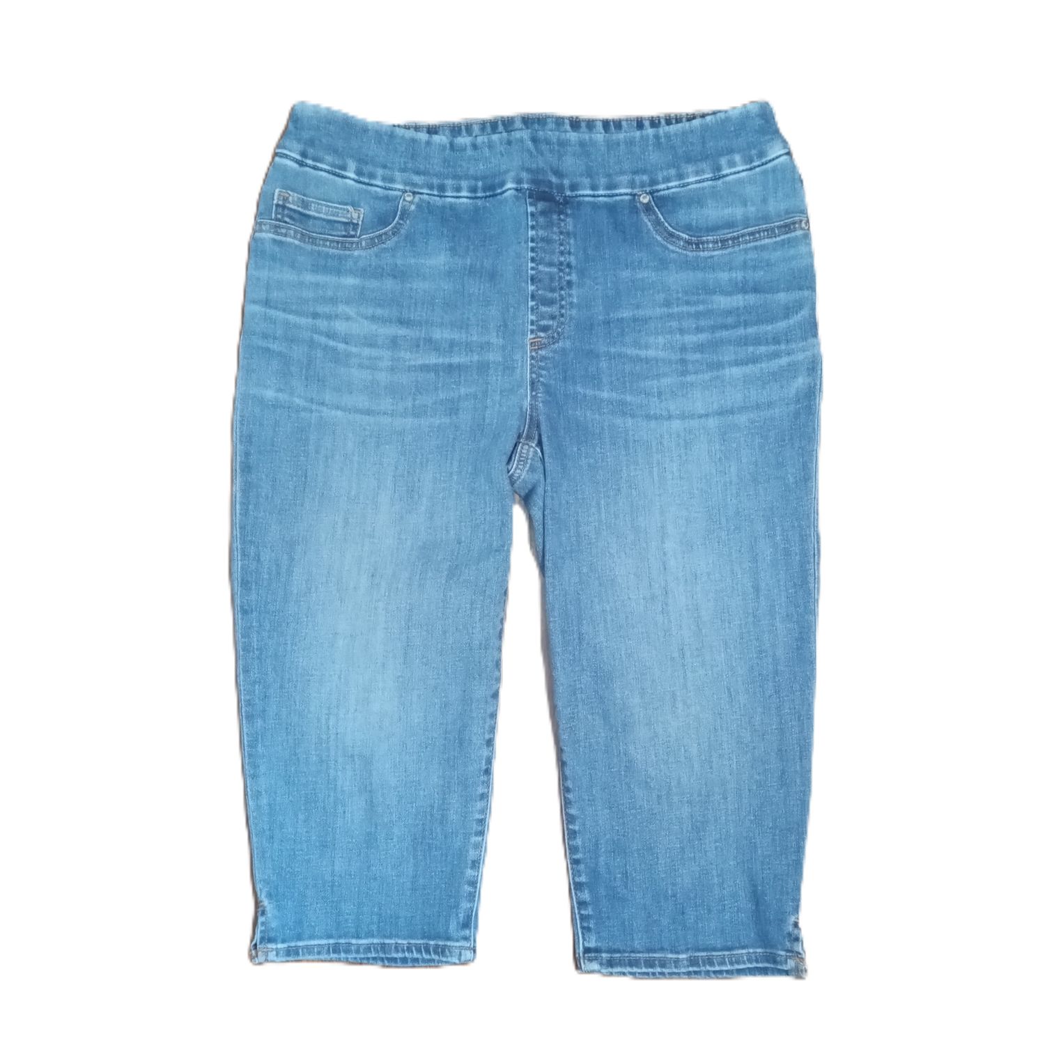 Chico&#39;s Sz 6 Women&#39;s Pull On Stretch Capri Jeans
