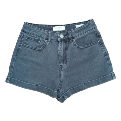 PacSun 25 W Women&#39;s Grey High Rise Mom Shortie Jean Shorts