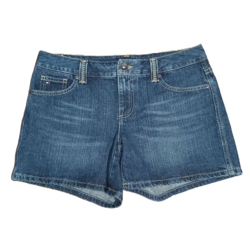 Tommy Hilfiger Sz 6 Women&#39;s Solid Mid Rise Midi Jean Shorts