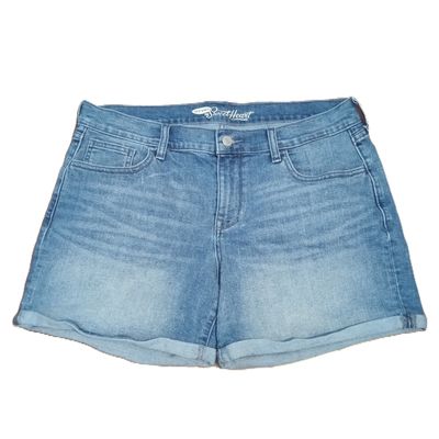 Old Navy Sz 12 Women&#39;s Sweetheart Mid Rise Midi Jean Shorts