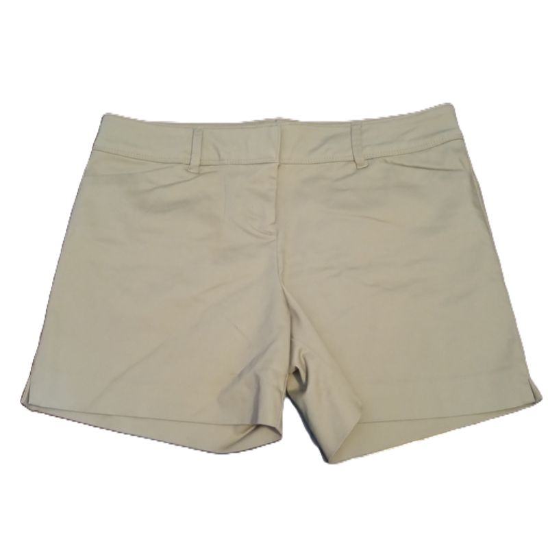 The Limited Sz 8 Women&#39;s Khaki Chino Midi Mid Rise Shorts