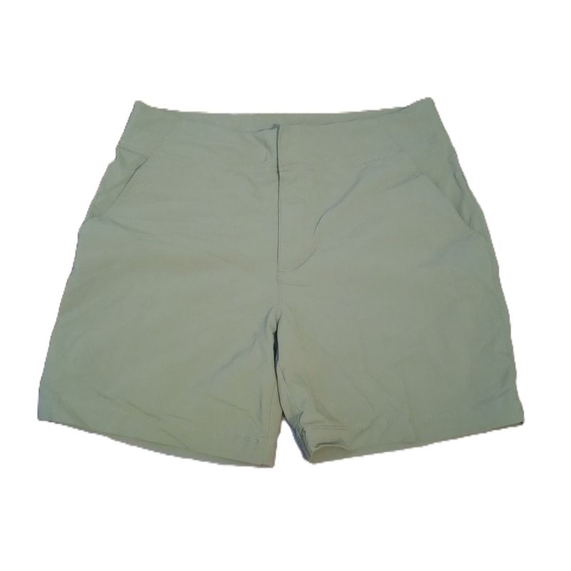 Columbia Sz 8 Women&#39;s Quick Drying Green Khaki Lightweight Midi Mid Rise Shorts