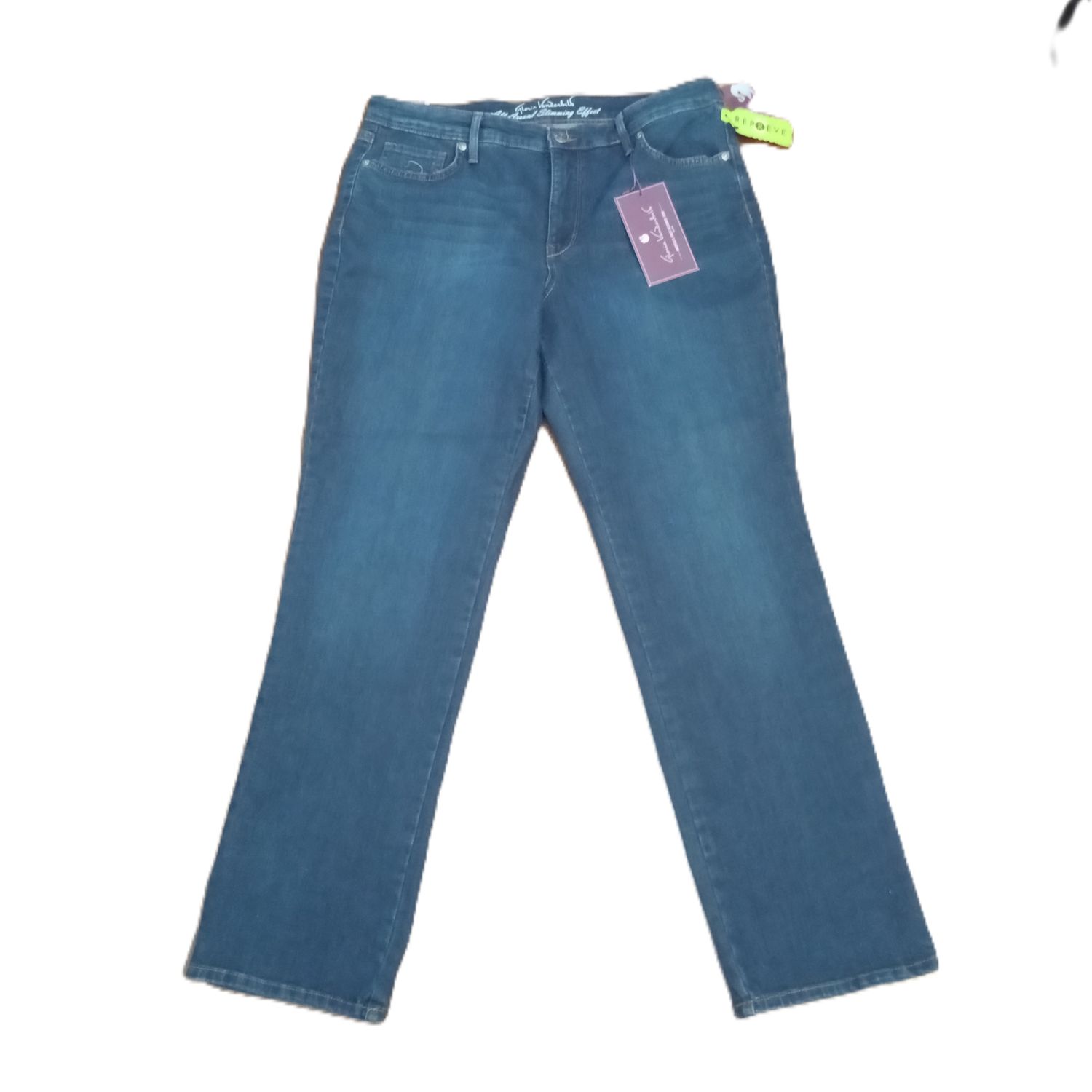 NEW! Gloria Vanderbilt Sz 10 Women&#39;s Slimming Straight Leg Stretch Jeans