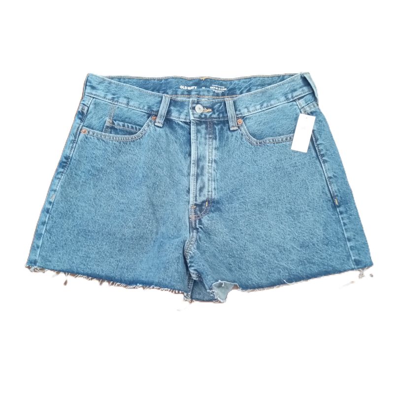 NEW! Old Navy Sz 12 Women&#39;s Sky-Hi A-Line Shortie Jean Shorts