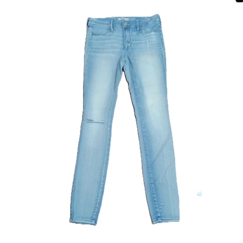 Abercrombie &amp; Fitch Sz 6L Long Tall Women&#39;s Jrs Distressed Skinny Jeans