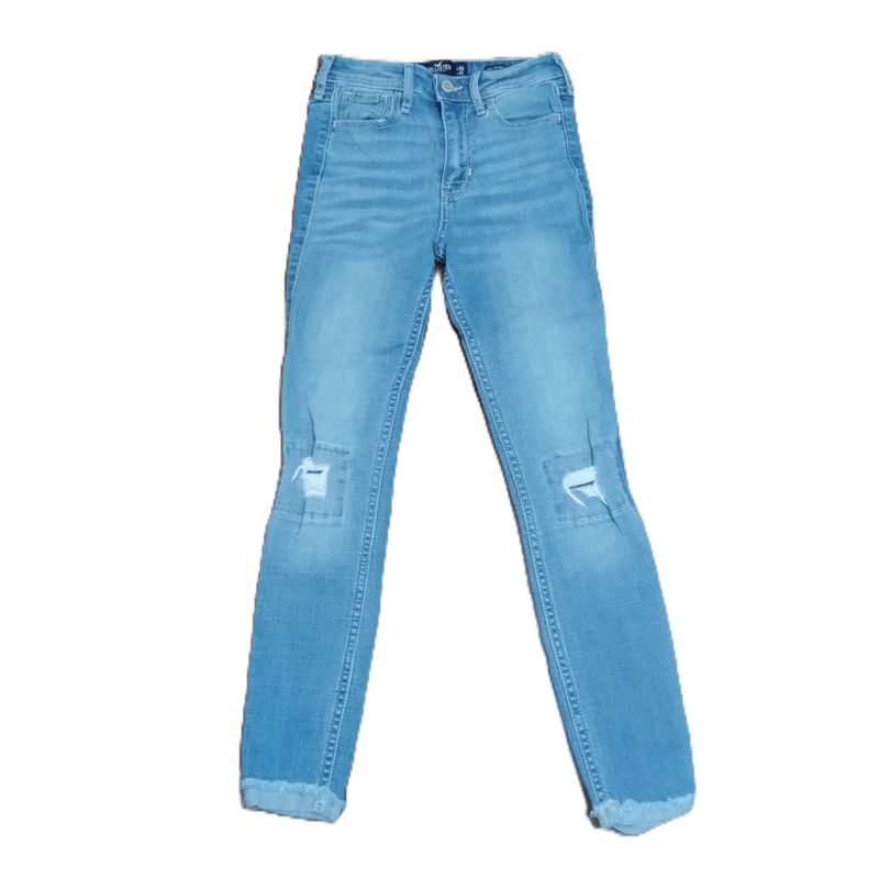 Hollister Sz 00 00R Women&#39;s Jrs Distressed High Rise Crop Skinny Jean
