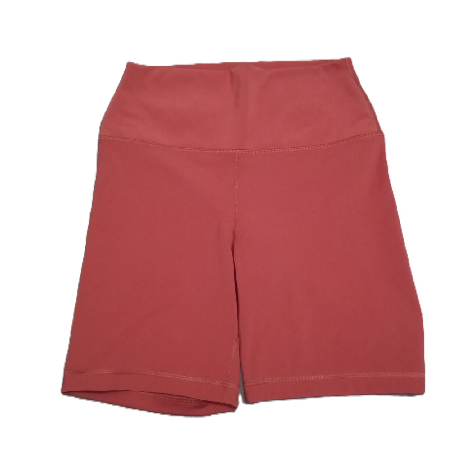 90 Degrees Large Women&#39;s Rust Orange High Waisted Midi Active Shorts