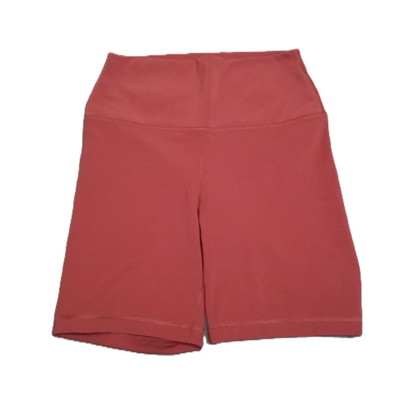 90 Degrees Large Women&#39;s Rust Orange High Waisted Midi Active Shorts