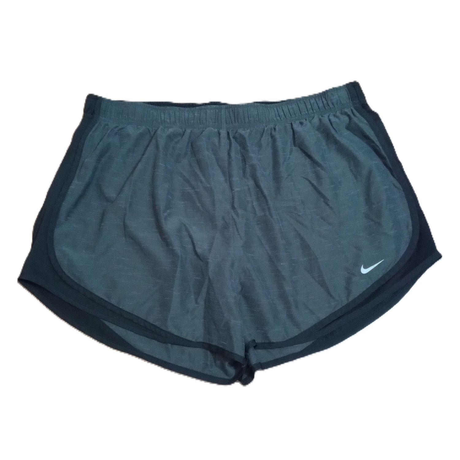 Nike XXL Women&#39;s Grey &amp; Black Dri-Fit Brief Lined Running Gym Shorts