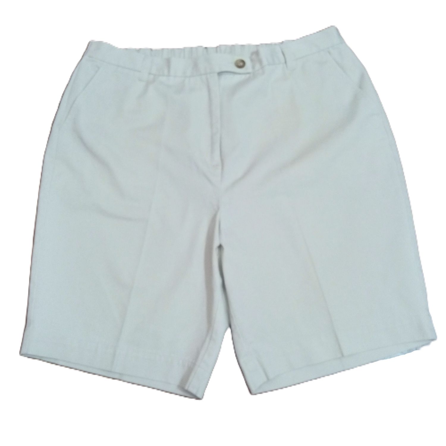 Lands End 16P 16 Petite Women&#39;s Light Khaki Bermuda Chino Shorts