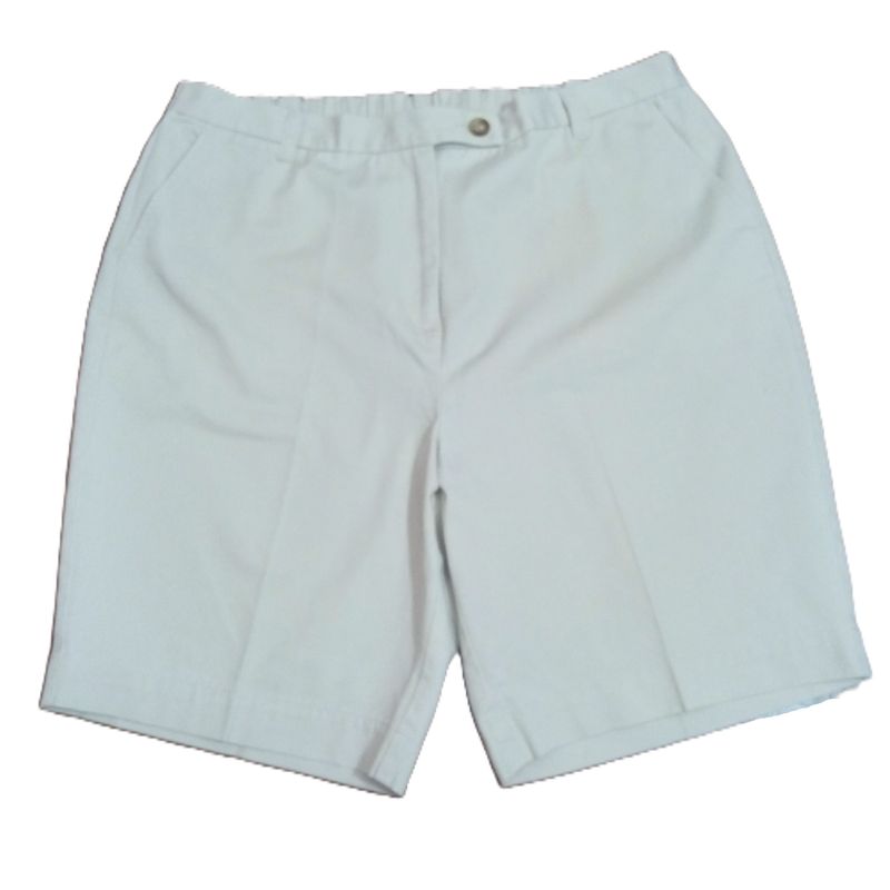 Lands End 16P 16 Petite Women&#39;s Light Khaki Bermuda Chino Shorts