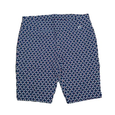 Rafaella Comfort Sz 16 Women&#39;s Blue Print Pull On Stretchy Bermuda Shorts