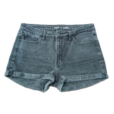 Old Navy Sz 16 Women&#39;s Light Black O.G. Straight High Rise Stretch Jean Shorts