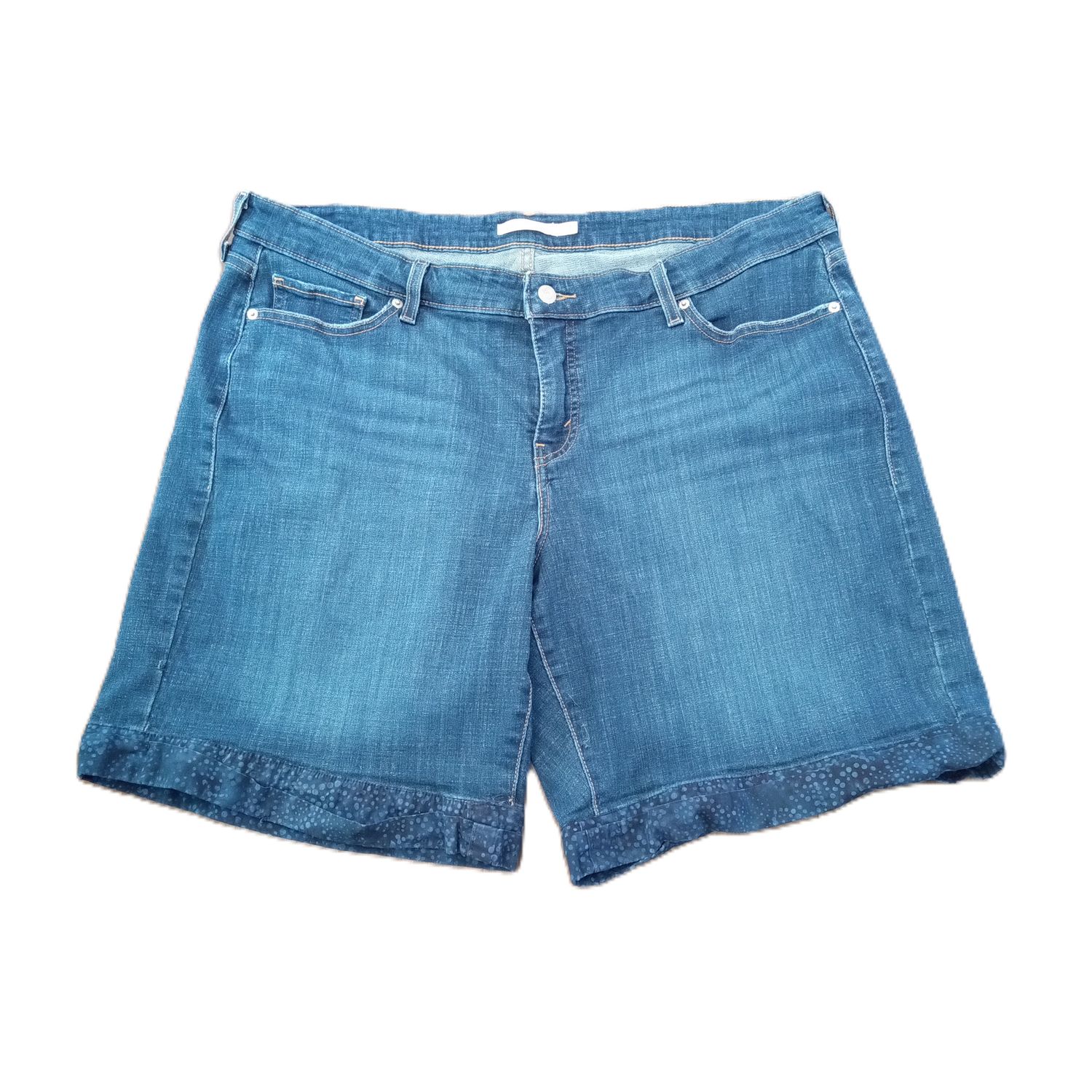 Levi&#39;s 20W Women&#39;s Mid Rise Midi Length Stretch Jean Shorts