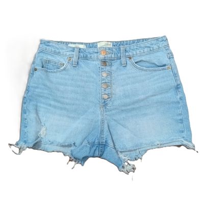 Universal Thread 8 / 29 Women&#39;s Button Fly Light Wash High Rise Stretch Jean Shorts